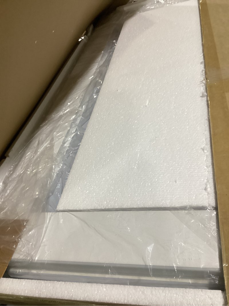 Condition photo showing As Is for 30"x40" LED Bathroom Mirror with Lights, Anti-Fog, Backlit + Front Lit, Dimmable, Led Vanity Mirror for Wall, Lighted Bathroom Mirror, 3 Colors, Shatter-Proof Tempered Glass White 30"L x 40"W