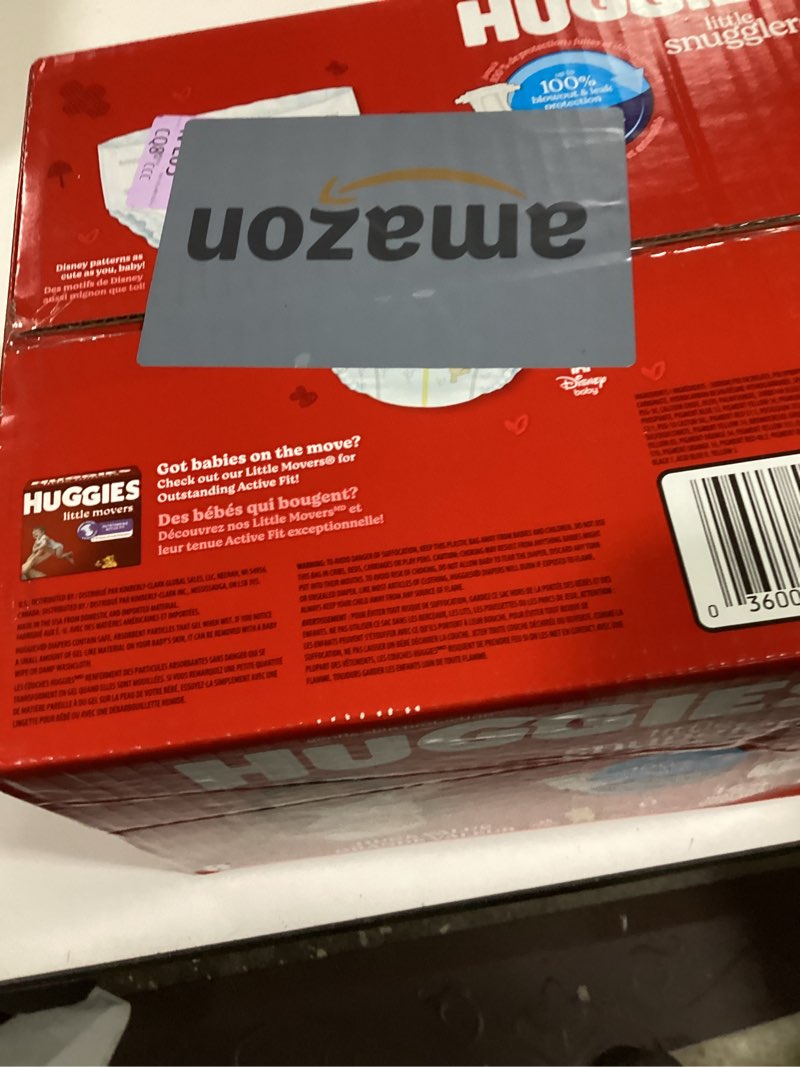 Condition photo showing New/Like New for Huggies Size Newborn Diapers, Little Snugglers Baby Diapers, Size Newborn (up to 10 lbs), 144 Count, Packaging May Vary