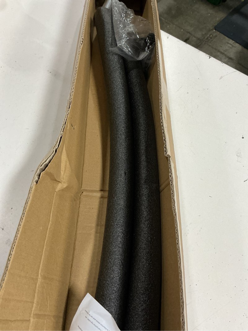 Condition photo showing Good Condition for trampoline curved pole replacement, universal curved enclosure pole for 10-16ft frame, with plastic t connector, mounting hardware, foam cover