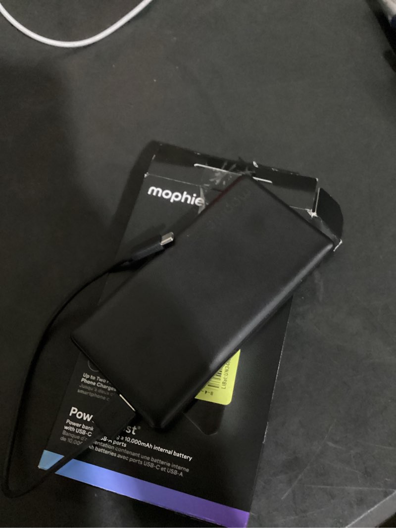 Condition photo showing Good Condition for working verified mophie power boost 10000 mah usb-a/usb-c power bank - black