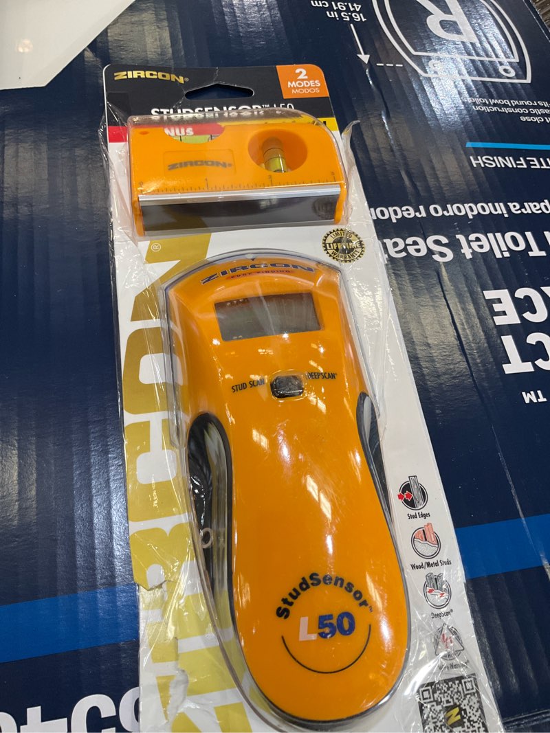 Condition photo showing As Is for zircon 61386 studsensor pro lcd stud finder