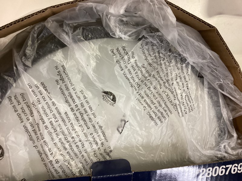 Condition photo showing Good Condition for 100+ bought last week project source bella 13-in black indoor led flush mount light with plastic shade