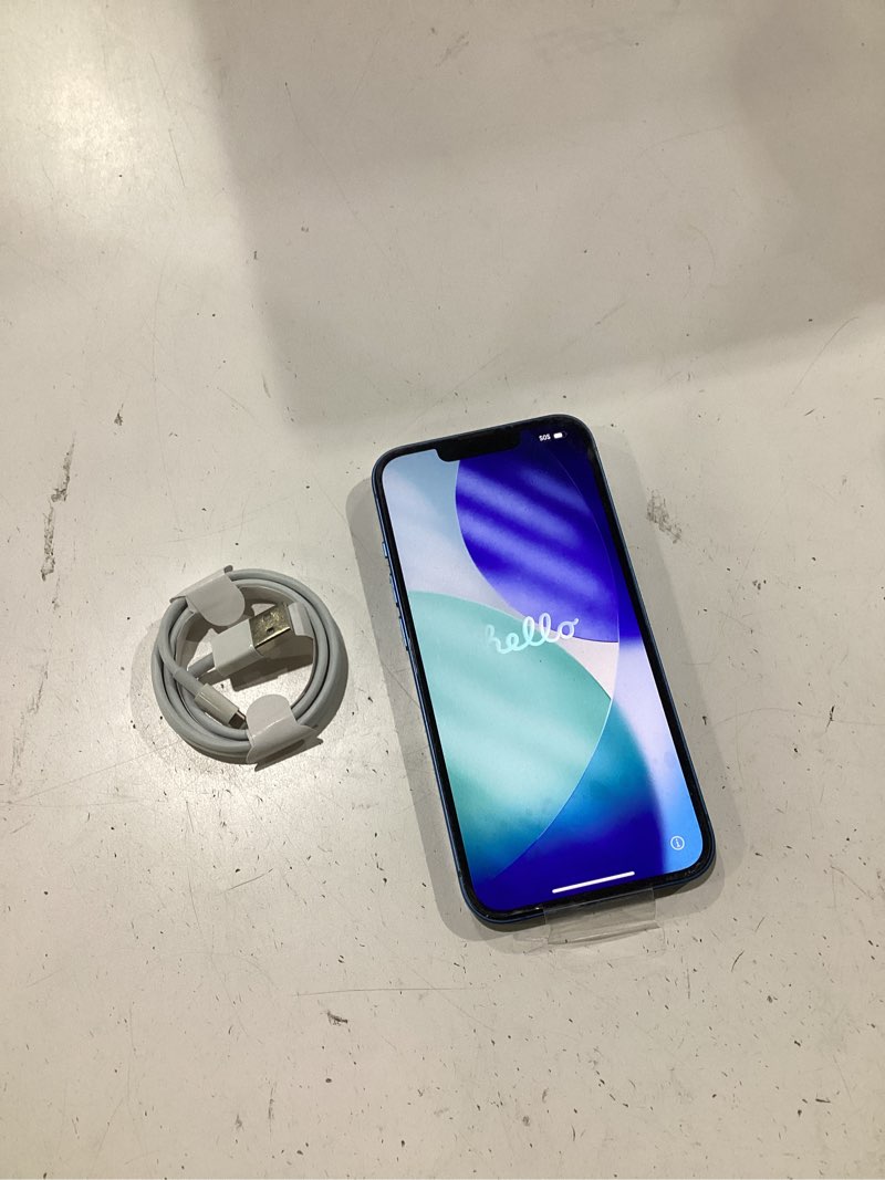 Condition photo showing Good Condition for apple iphone 13, 256gb, blue - unlocked (renewed) 256gb blue unlocked renewed
