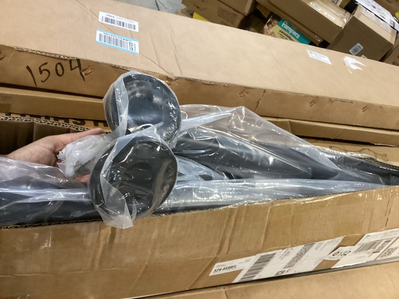 Condition photo showing Good Condition for grab bar bundle for ada compliance, matte black stainless steel 1.5" diameter 3-piece set (18", 36",