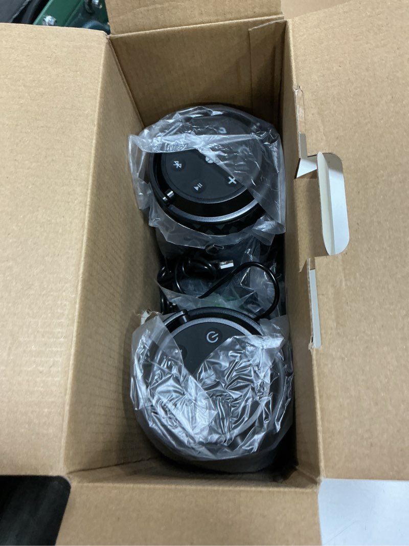 Condition photo showing Good Condition for 2026 outdoor speakers, gift for men, bluetooth 5.3 speakers wireless ipx6 waterproof, auto-pairing, multi-sync up to 100-speaker, portable for party patio deck porch backyard rv, cool gadget for him