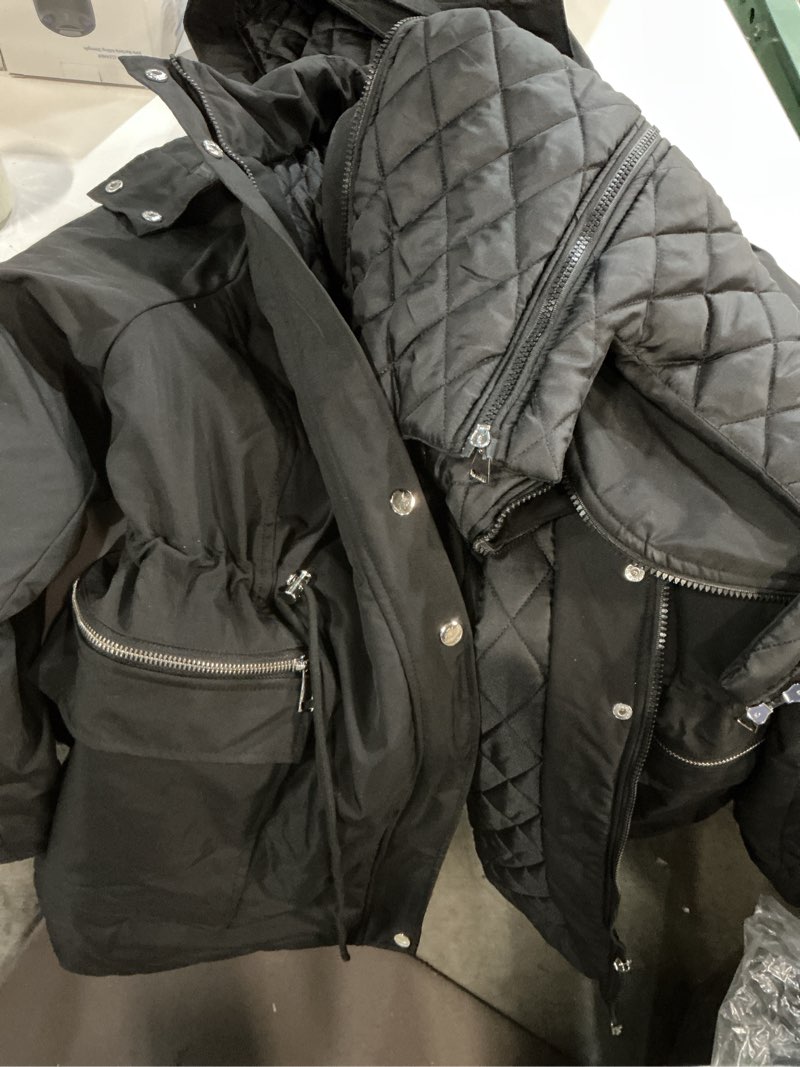 Condition photo showing Good Condition for (( SIZE 2XL))Fall Coats Sevevn Women Maternity 3 In 1 Winter Coat Thicken Quilted Lined Warm Hooded Outwear Down Jacket Parka With Pockets