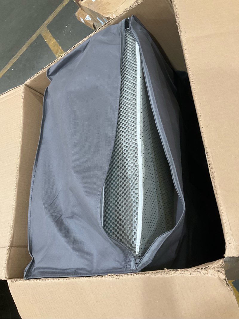 Condition photo showing New/Like New for hanherry 4 inch foldable mattress full size, tri-folding portable memory foam topper floor bed with storage bag, washable cover for travel, camping, rv, guest full (75 × 53 inch) 4 inch