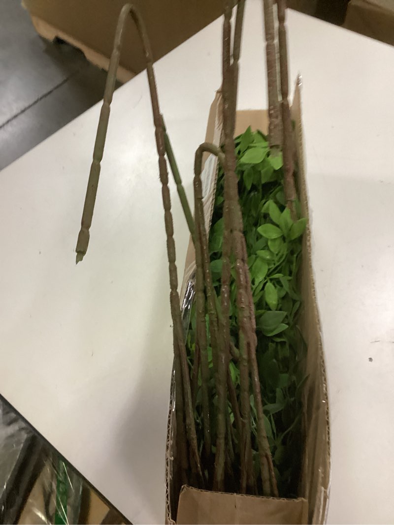 greenery stem vase with simulated 43.3 inches stems and branches simulated eucalyptus leaves for indoor bedroom living room dining table outdoor ?3pcs green?