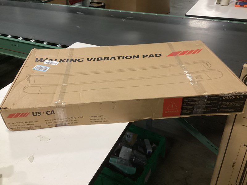 Condition photo showing As Is for Sperax Walking Treadmill Pad with APP, 3 in 1 Under Desk Treadmill, 400W Low Noise Walking Vibration Pad with Remote Control,Portable Treadmills for Home Office