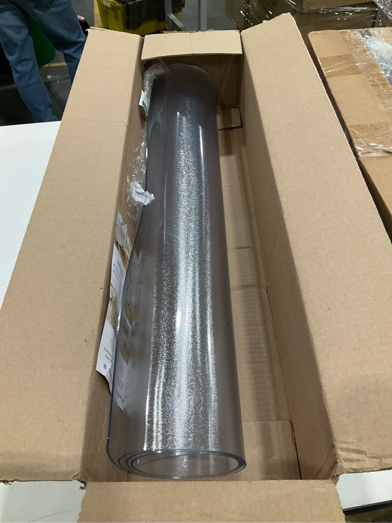 Condition photo showing Good Condition for ostepdecor frosted table protector 2mm thick, 28 x 48 inch plastic table cover protector, desk protector mat, waterproof desk cover for coffee table, writing desk, dining room 28" x 48" (rectangular) frosted 2mm