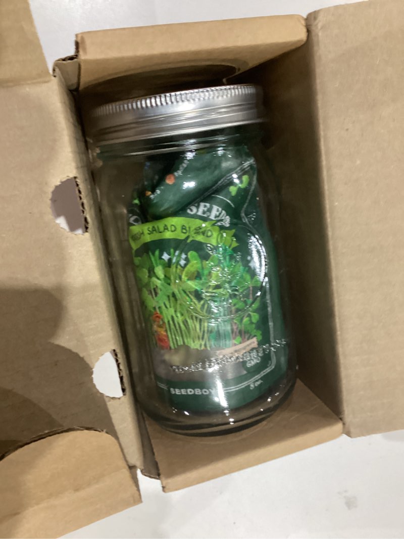 Condition photo showing Good Condition for seedboy organic non-gmo sprouting seeds, 4-variety pack - salad, superfood, broccoli and gut health blends - four 8 oz bags make 32 quarts, 128 servings (essential pack) 4 pack: salad/superfood/broccoli/gut health