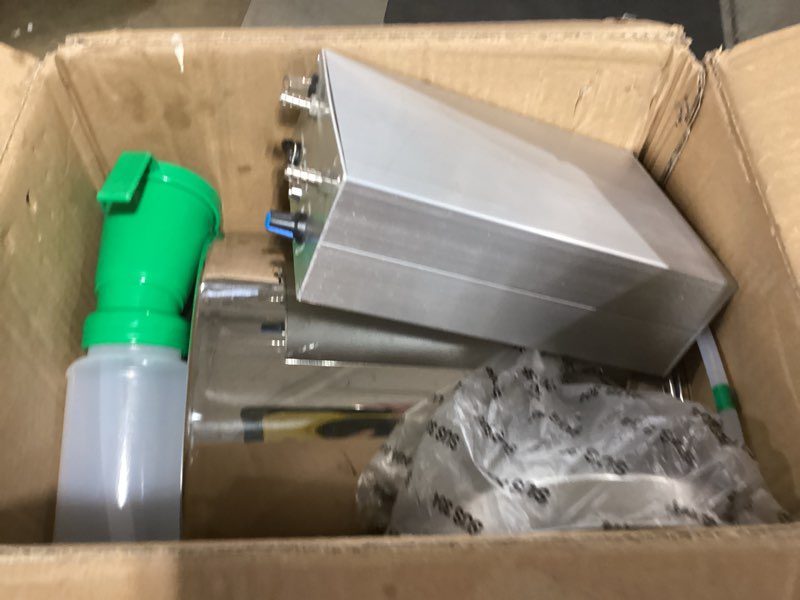 Condition photo showing As Is for pknybzn 8l milking machine, rechargeable adjustable suction pulsation vacuum electric milker, 2-in-1 milking machine with 304 stainless steel buckets for cows and goats