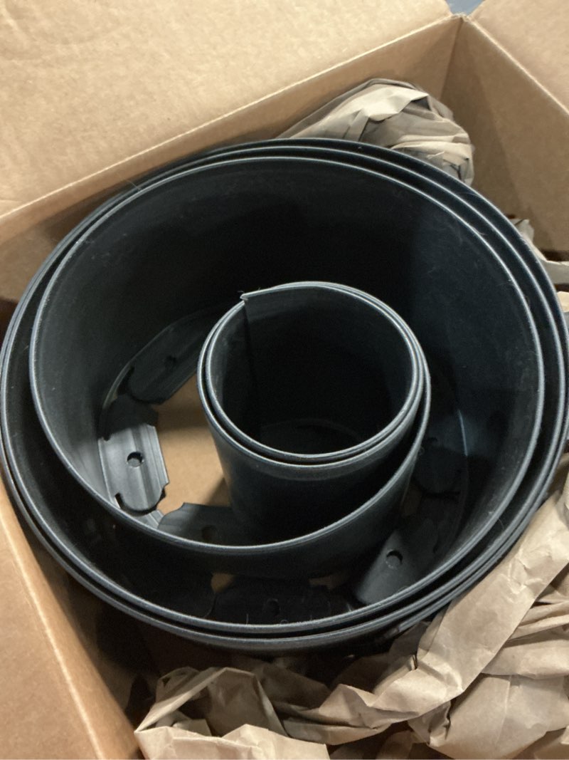 Condition photo showing Good Condition for chicken dust bath tub 40" d x 5.9" h, large bottomless pp poultry bathing ring, dust bath for chickens & small animals, adjustable, easy setup coop accessory for farm & backyard (black)