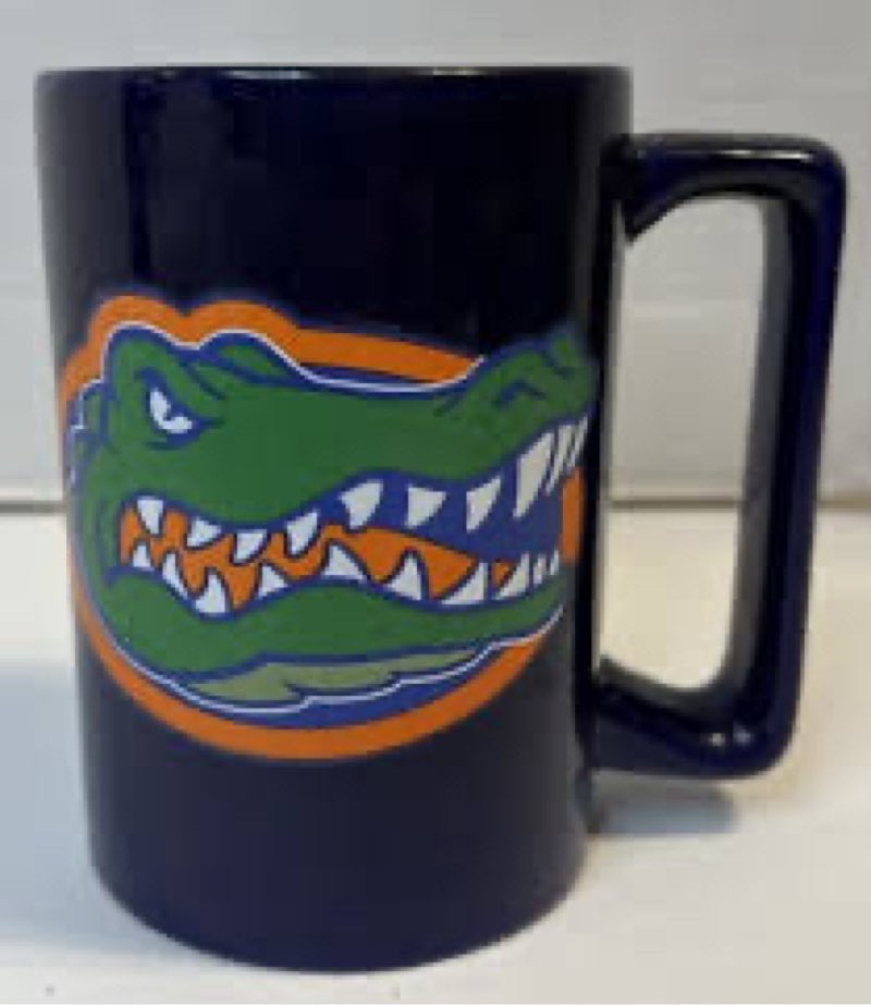 the memory company officially licensed ncaa - university of florida 15oz artisan black rim mug