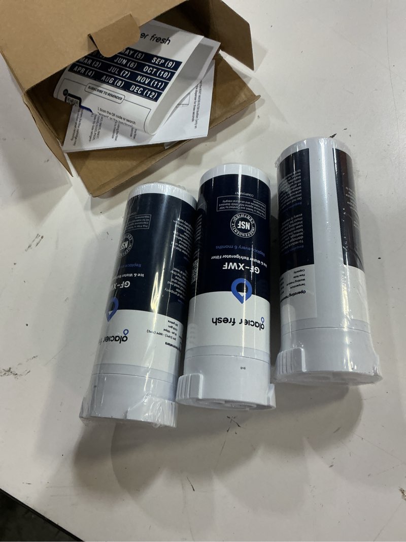 Condition photo showing Good Condition for glacier fresh xwf replacement for ge xwf refrigerator water filter pack of 3 (not xwfe) standard 3 count (pack of 1)