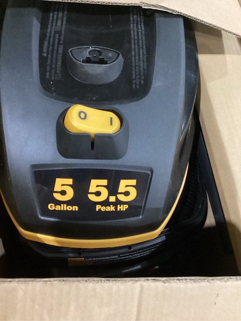 Condition photo showing As Is for Vacmaster Professional Beast Series VFB511H 0201 5-Gallon 5.5 Peak HP Wet/Dry Vac, Black Upgraded 5 Gal