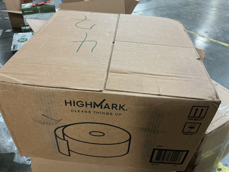 Condition photo showing New/Like New for highmark 2-ply jumbo toilet paper, 1000' per roll, pack of 12 rolls