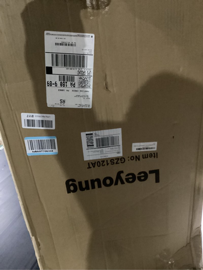 Condition photo showing New/Like New for leeyoung folding hand truck and dolly,309 lb capacity aluminum portable cart with telescoping handle and pp+eva wheels green 309lb
