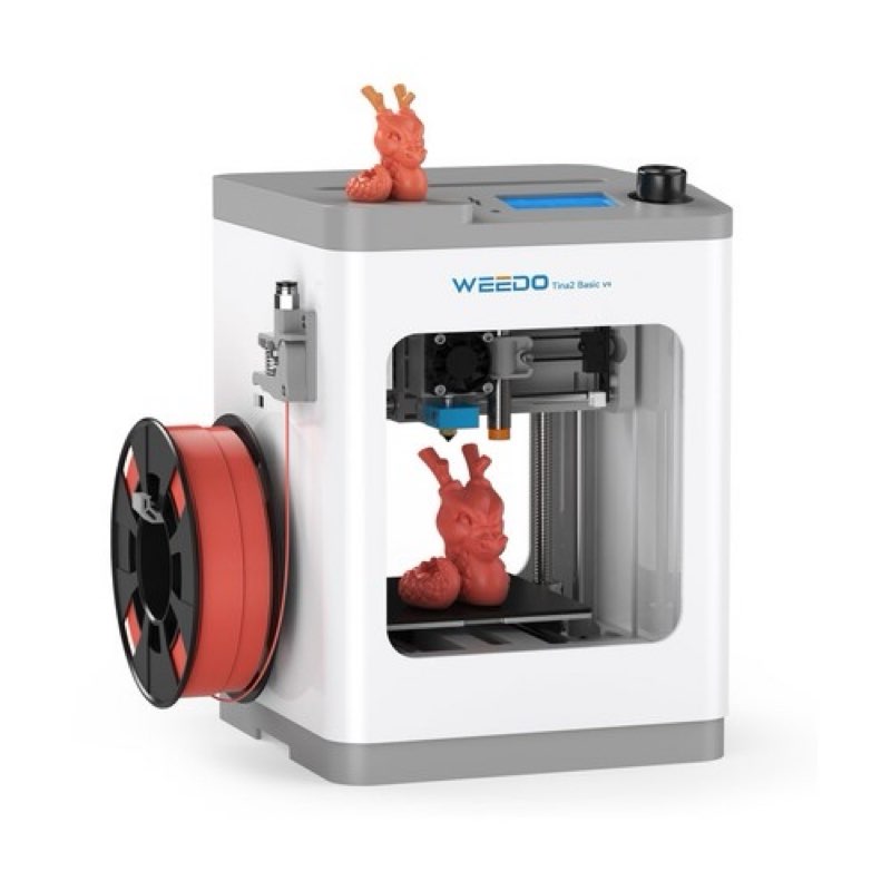 Mini 3D Printers Tina2 Basic V11, Fully Assembled and Auto Leveling 3D Printer for Beginners and Kid
