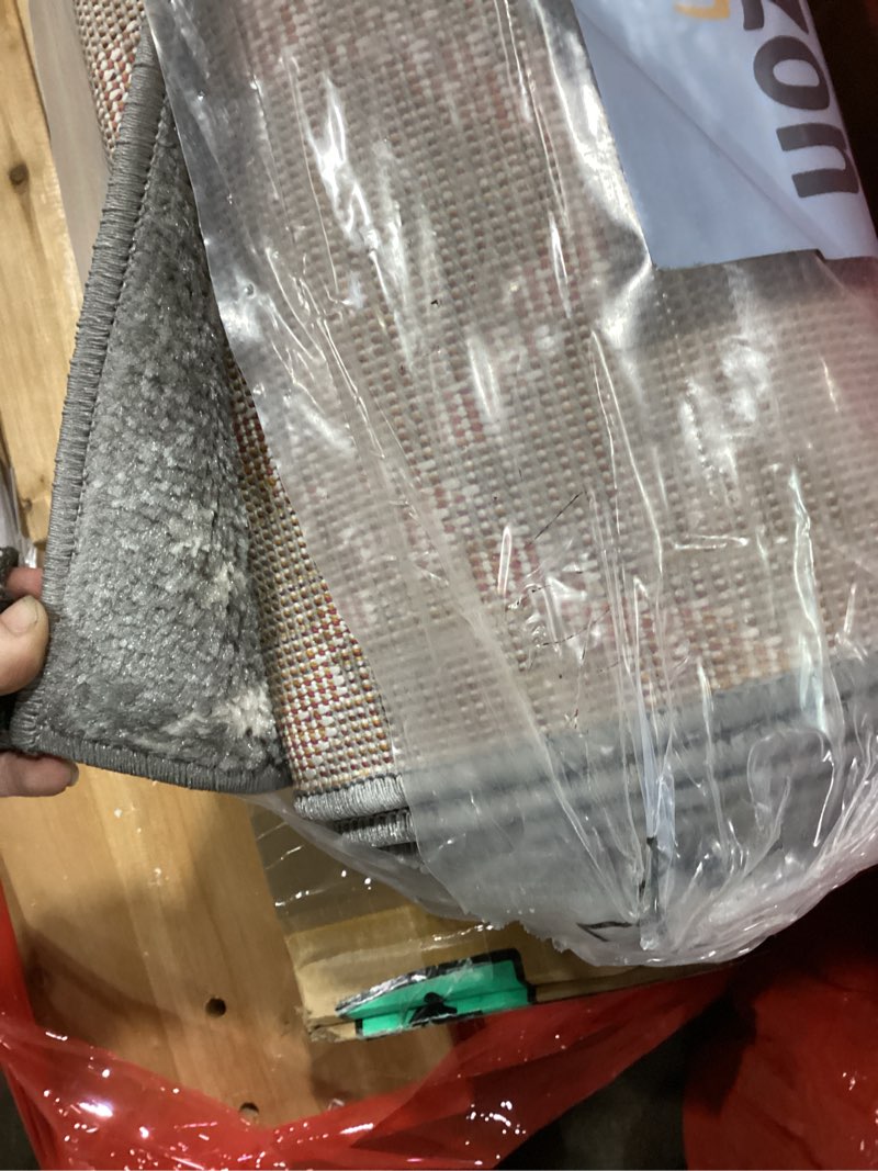 Condition photo showing Good Condition for JONATHAN Y Boho Vintage Diamond Gray/Ivory Indoor Area Rug 8X10 ft, Moroccan Hype for Living Room, Bedroom, Kitchen, Office, Easy-Cleaning, High Traffic, Pet-Friendly, Non-Shedding (MOH101C-8)