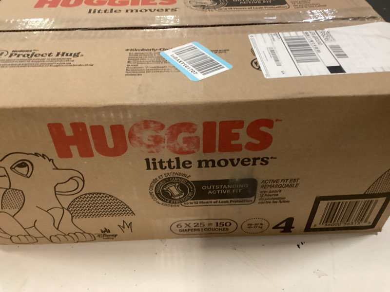 Condition photo showing New/Like New for Huggies Little Movers Disposable Diapers - Econ+ Pack - Size 4 - 150ct