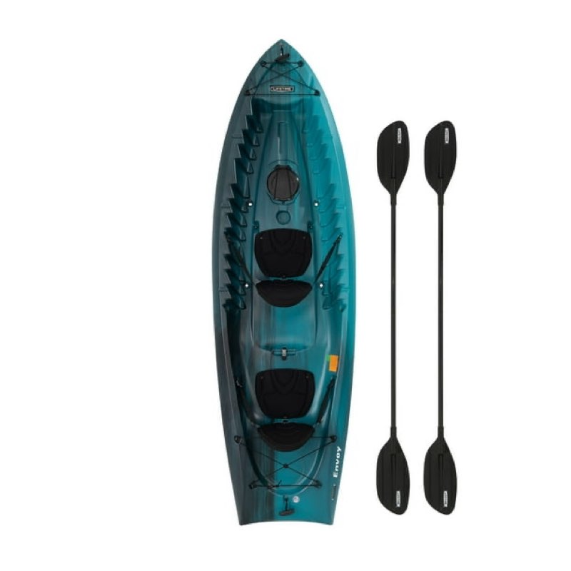Lifetime Envoy 10.5 Ft. Sit-on-Top Tandem Kayak, Aurora Fusion