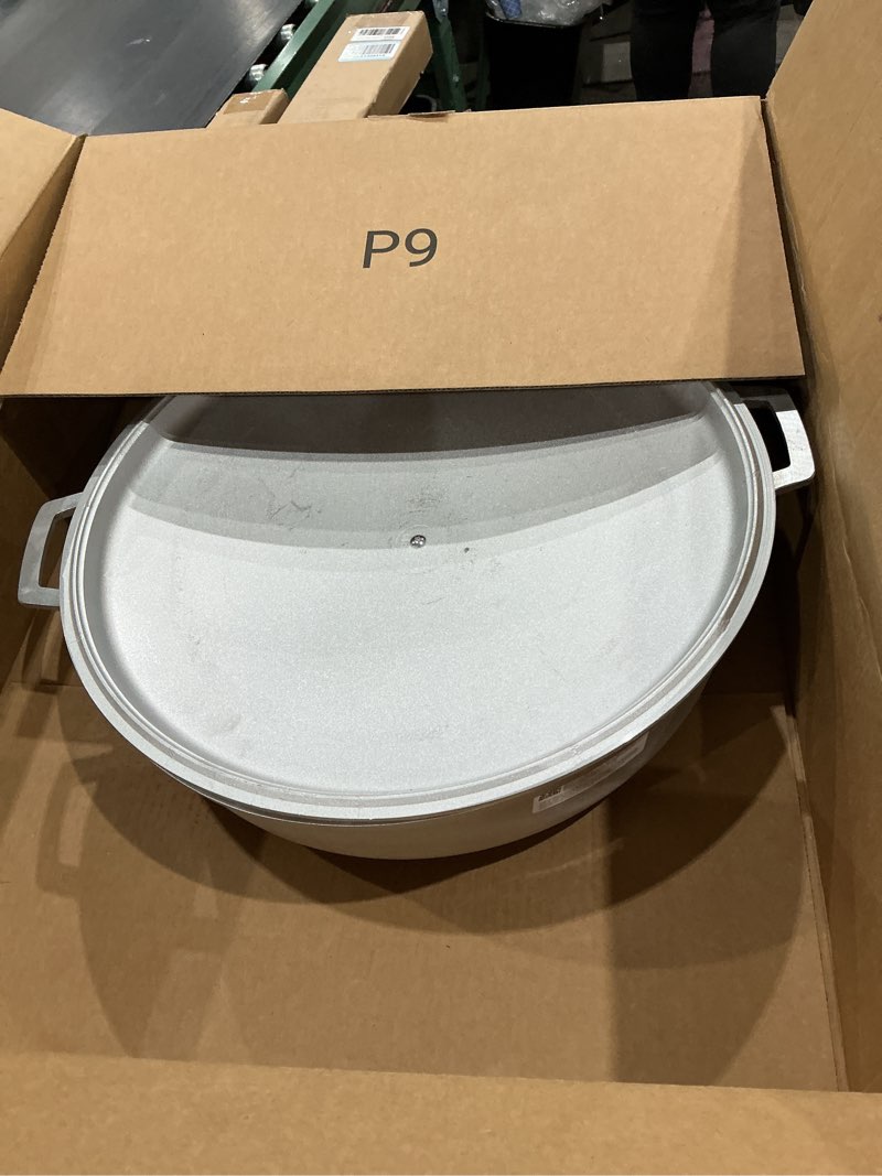 Condition photo showing Good Condition for imusa gau-80508 jumbo traditional natural caldero for cooking and serving, 18 quart, silver aluminum lid 18 qt