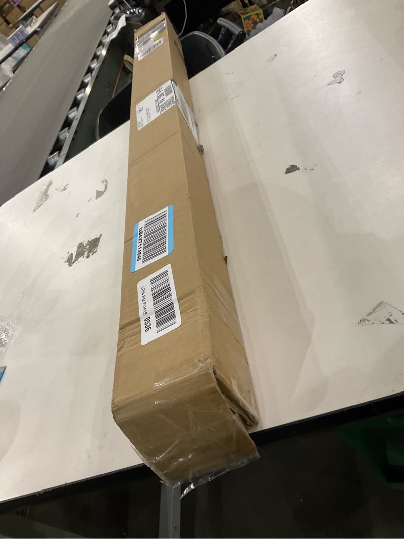 UNISHADES no Drill Cordless Roman Shades for Windows, 37" W × 64" H - 100% Blackout - Linen - Grey