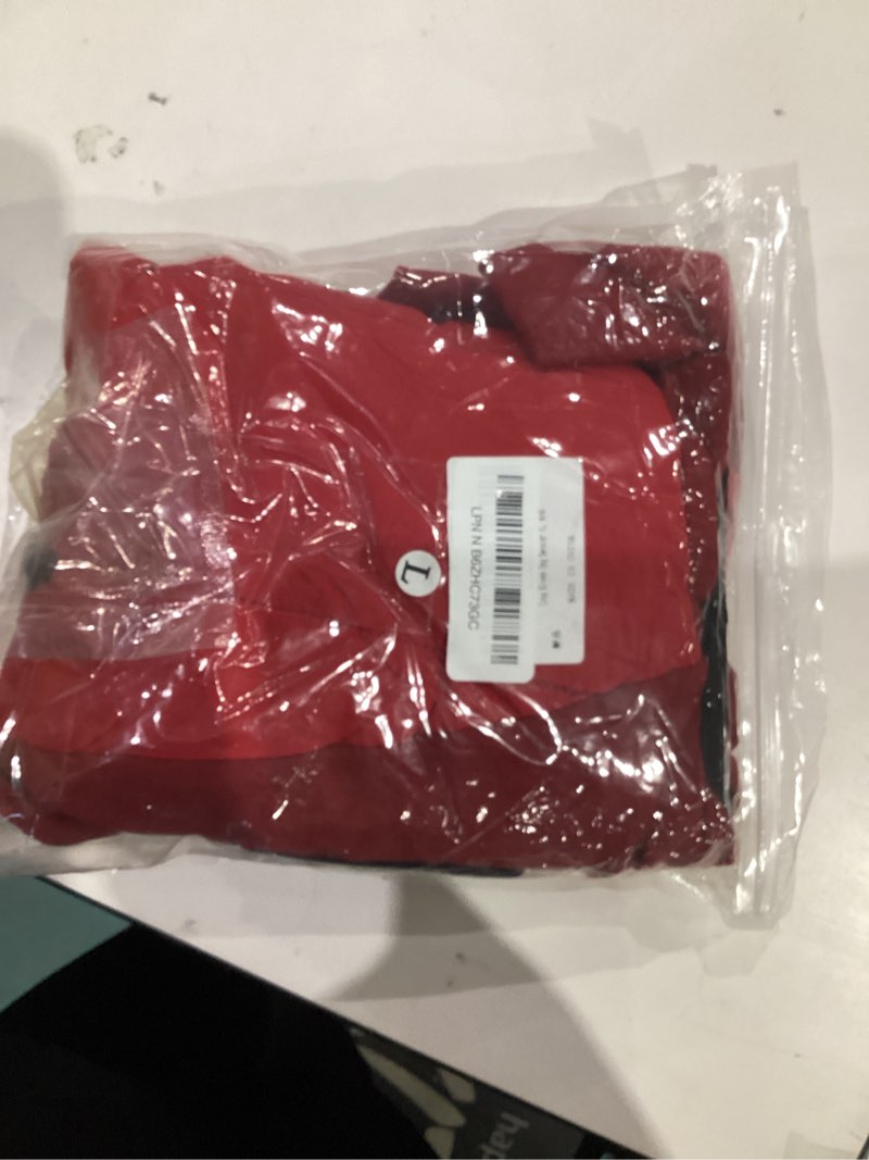 Condition photo showing New/Like New for Dotoner Dog Sweater Warm Fleece Pullover Winter Sweatshirt with Turtleneck Leash Opening Waterproof Back Four Leg Cozy Clothes for Medium Large and Small Dogs Large Red