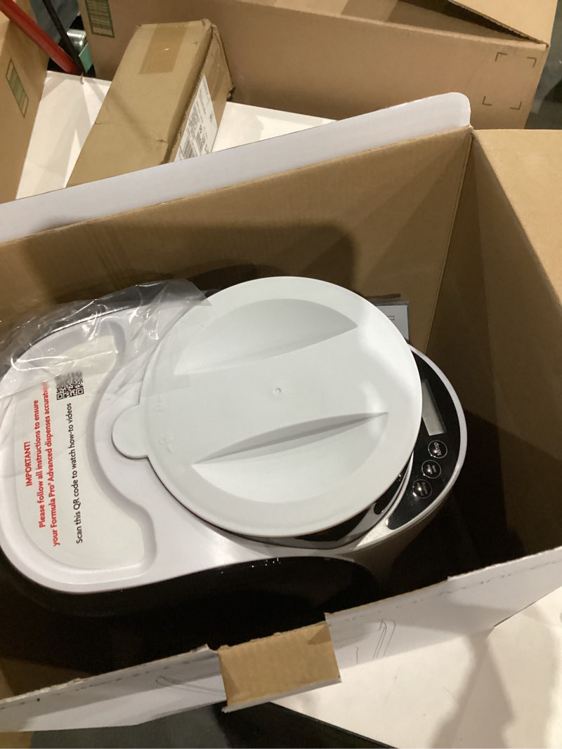 Condition photo showing New/Like New for baby brezza new and improved formula pro advanced formula dispenser machine - automatically mix a warm formula bottle instantly - easily make bottle with automatic powder blending, charcoal