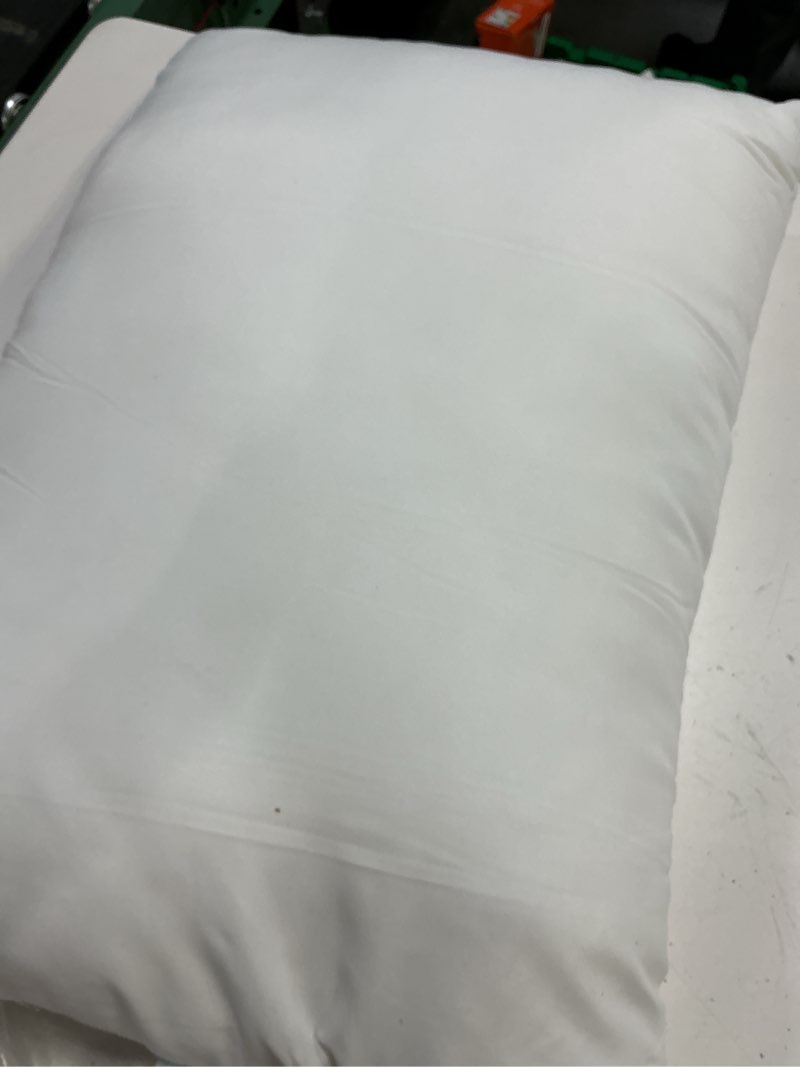 Condition photo showing Good Condition for three geese white goose feather pillows queen/standard size set of 1- soft 600 thread count 100% cotton, medium firm,soft support, white solid queen/standard(pack of 1) white