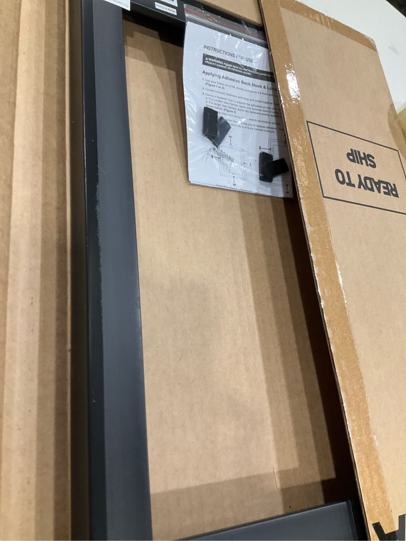 Condition photo showing Good Condition for MCS Canvas Float Frames 12x16 Canvas Black Frame, Vertical & Horizontal Wall Hanging Large for Canvas Paintings (1-Pack) Standard Frame 12x16 Black