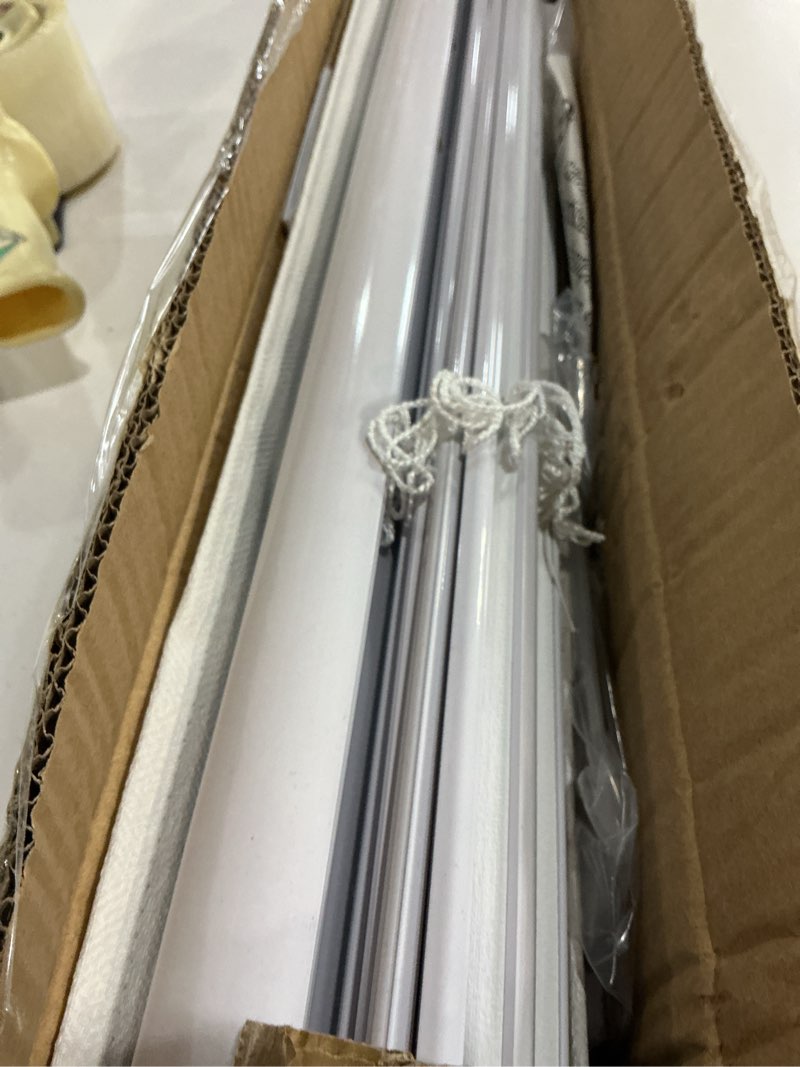 Condition photo showing New/Like New for lazblinds cordless roman shades for windows, light filtering thermal insulated window blinds, lightweight fabric blinds for indoor windows, 30" w x 60" h, beige light filtering - beige 30" w x 60" h