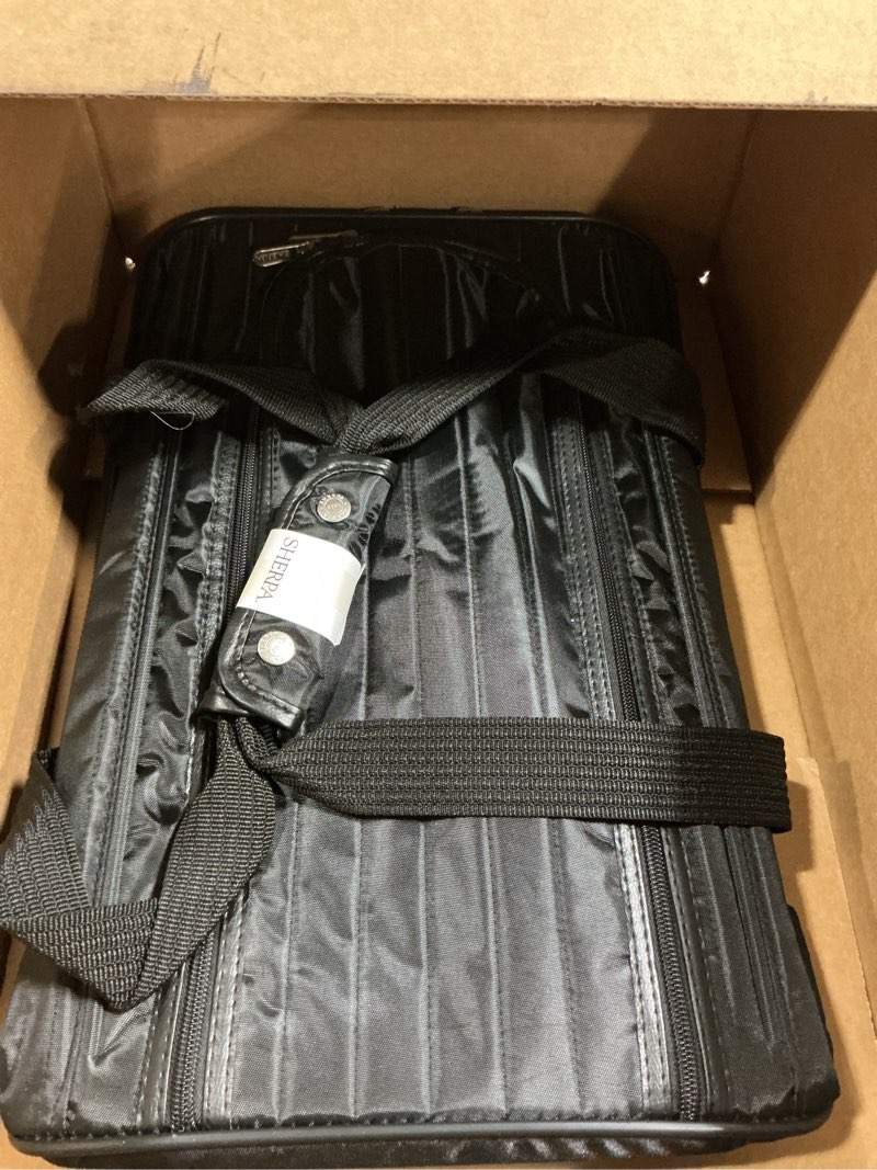 Condition photo showing Good Condition for Sherpa Original Deluxe Travel Pet Carrier, Airline Approved - Black, Large 19.0"L x 11.8"W x 11.5"H