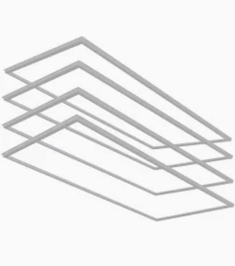 Removable led frame panel light 4pcs white 48w