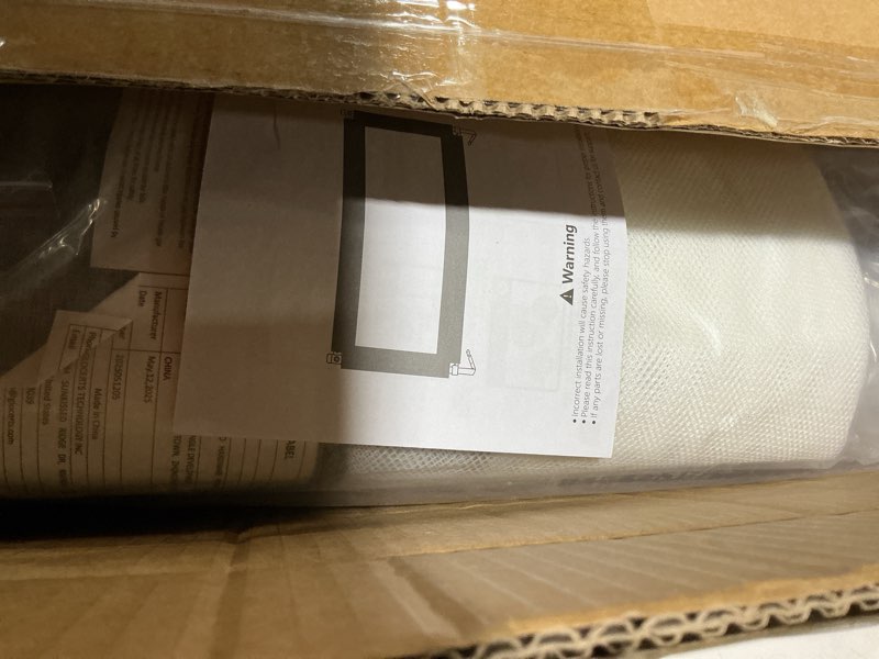 Condition photo showing Good Condition for Updated King Size Bed Rail for Toddlers: 3-Side Protection Bedrail with Headbroad for King Bed - Extral Tall Adjustable Child Safety Side Railing Guards for Infants Kids Child(78.7x78.7X 74.8”) Grey Updated King bed 78.7x78.7x 74.8"