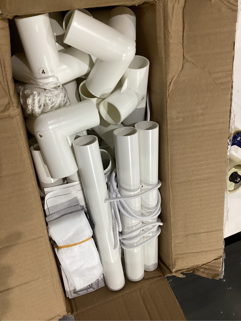 Condition photo showing New/Like New for Trycooling Stuffed Animal Storage Zoo Holder Space Save Vertical PVC with Elastic Band and Net for Playroom Bedroom Nursery (White 1)