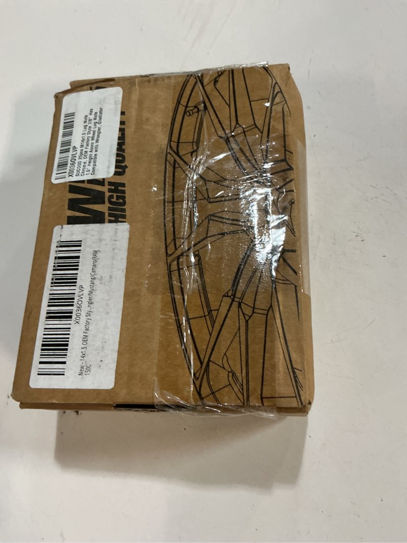 Condition photo showing New/Like New for 20pcs M14x1.5 Lug Nuts Chrome, OEM Factory Style 7/8" Hex 1.5" Height Acorn Wheel Lug Nuts Compatible with Wrangler, Gladiator, Grand Cherokee, Ram 1500, Mustang, Replace 6509422AA,611-330 M14x1.5 Silver