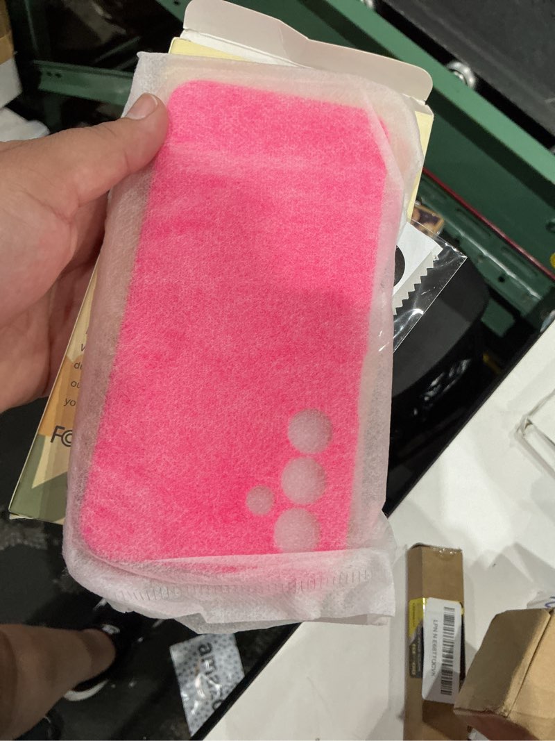 Condition photo showing Good Condition for for samsung galaxy a16 5g case, silicone phone case with 1 screen protector, soft anti-scratch microfiber lining, full body shockproof slim cover, hot pink