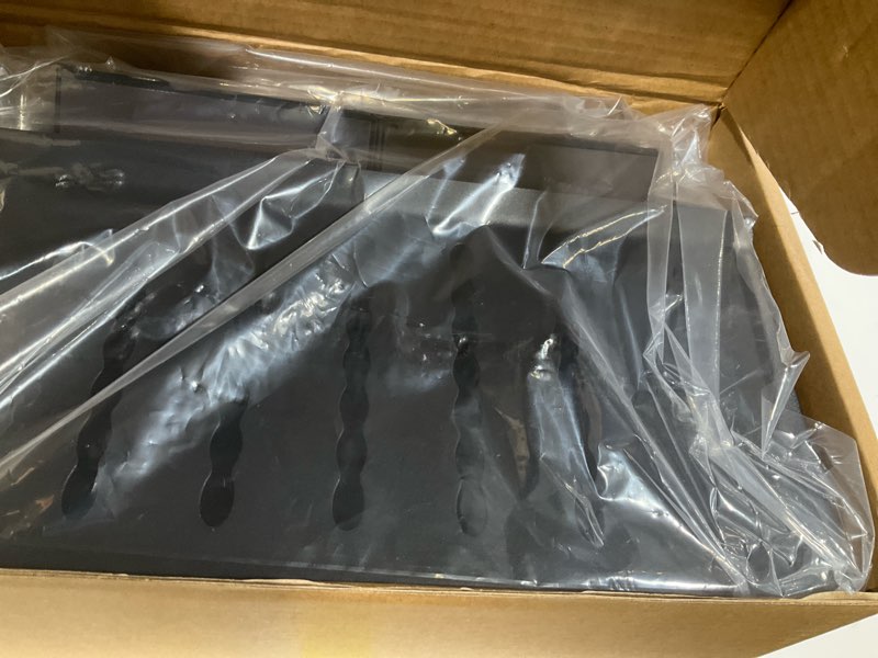 Condition photo showing New/Like New for MAXECHO Desk Side Storage, Under Desk Laptop Mount, Table Side Hanging File Organizer, No Drill Clamp On Cable Management Tray, Laptop Holder with Magnetic Pen Holder for Office and Home, Load 22 Lbs Double-deck Black