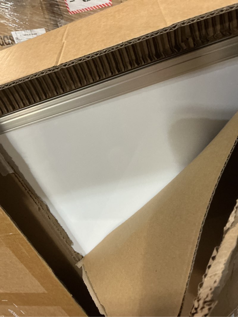 Condition photo showing Good Condition for Magnetic White Board Dry Erase Board for Wall?72" x 48" (6ft x 4ft) Wall-Mounted Aluminum Frame Marker Board, Foldable Portable Whiteboard with a Long Pen Tray for School, Classroom, Office & Home 48"W x 72"H Style B