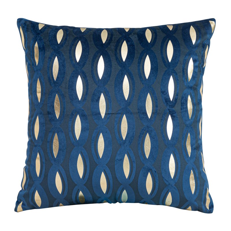 lian Square Pillow Cover Color: Blue 17 x17 
