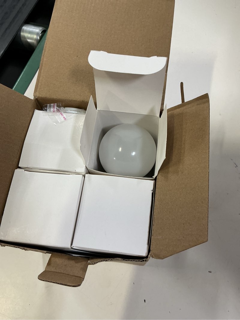Condition photo showing New/Like New for rechargeable battery operated a19 light bulbs with remote, dimmable detachable battery powered led bulb with 15 colors shift & timer, cordless emergency bulb for wall sconce, non-hardwired, 4-pack 15 colors 4 pack