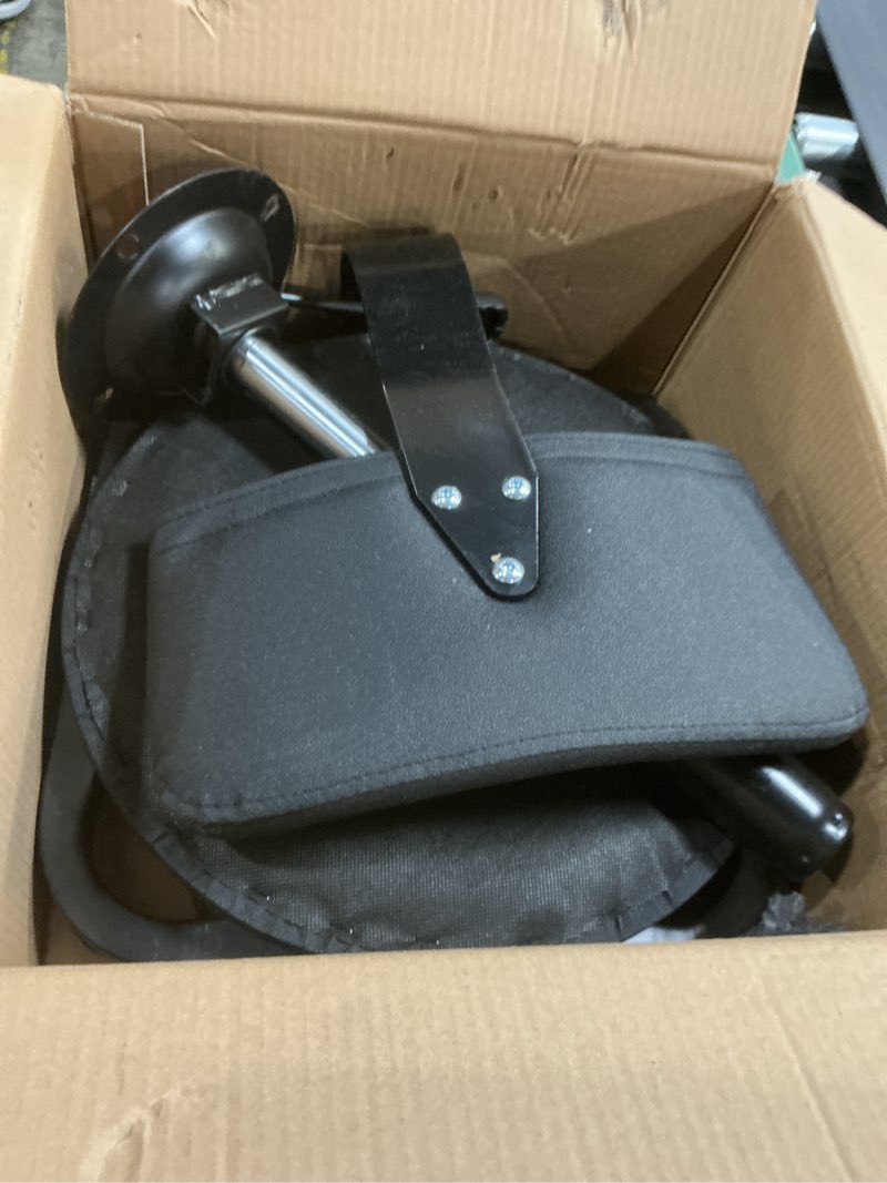 Condition photo showing As Is for Shop Stool with Backrest, Mechanic Garage Stool for Workshop, Adjustable Shop Stools Chair, Padded Workbench Stools for Men Women, 300 LBS Capacity, 360° Swivel PVC Seat, Heavy Duty, Black