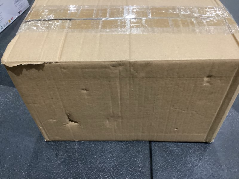 Condition photo showing As Is for 4 Pack Laundry Pods Container, Clear Laundry Room Organization Containers,Large Laundry Detergent Powder Storage Containers Black Wooden Lids & Labels, Acrylic Laundry Pods Holder for Scent Booster Black 4 pack