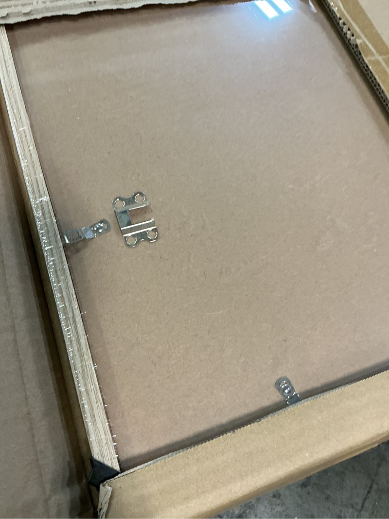Condition photo showing New/Like New for lavie home 20x30 picture frame for wall display, 20x30 picture frame oak with hd plexiglas, 20 x 30 poster frame 1 pack, display frame for vertical or horizontal, classic collection 20x30 oak