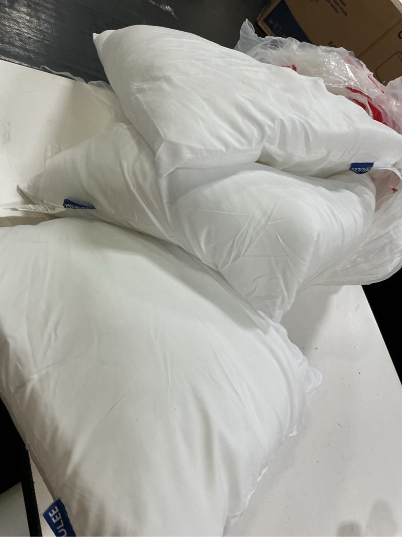 Condition photo showing Good Condition for miulee throw pillows inserts, pack of 4 16x16 inch 100% virgin fiber filling bed couch pillows