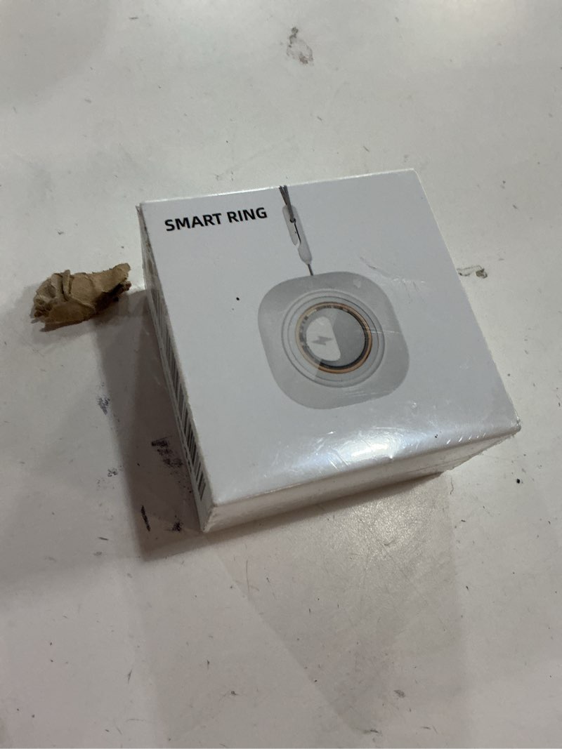 Condition photo showing New/Like New for MZJ Smart Ring Fitness Tracker for iOS & Android – Sleep Monitor Heart Rate Blood Oxygen & Pressure 8 Sports Modes IP68 Waterproof NO Subscription Long Battery Life (Carbon Black, 6#) Carbon Black 6#