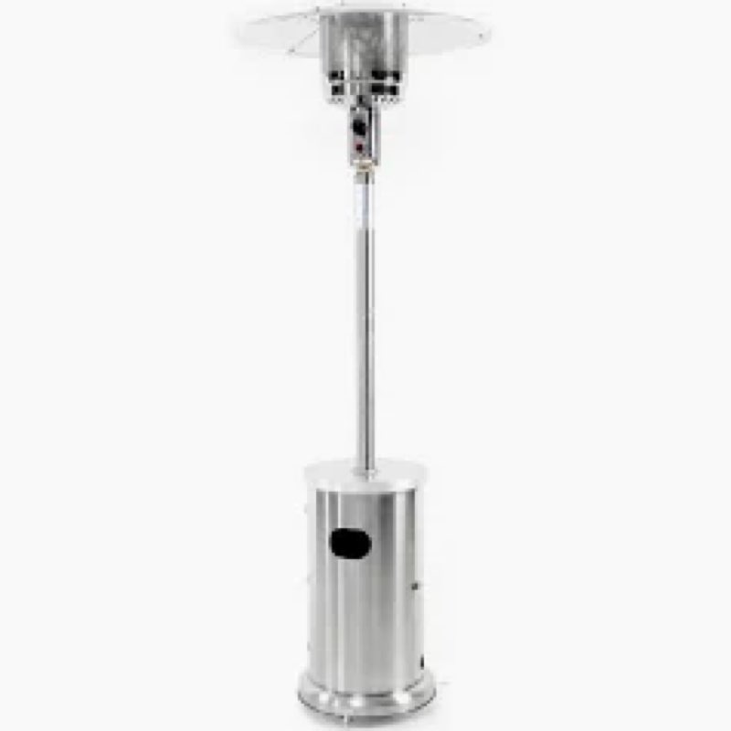 Master Forge 48000 -BTU Stainless steel Stainless steel Floorstanding Liquid propane Patio Heater | NCZH-G-LASS