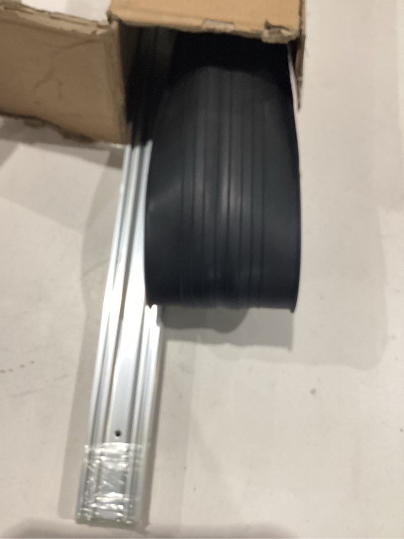 Condition photo showing Good Condition for similar))))))duzzy universal garage door seals kit, weatherproofing bottom rubber with brush and aluminum track retainer base kit, u shape+o ring heavy duty weatherproof parts kit (10 feet) 10 feet black (u shape+ o ring)